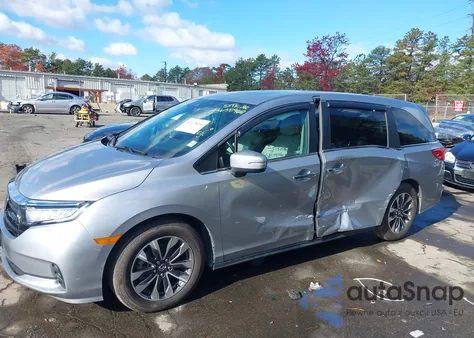 2022 Honda Odyssey Ex-L из США, поврежденный, VIN 5FNRL6H77NB059655